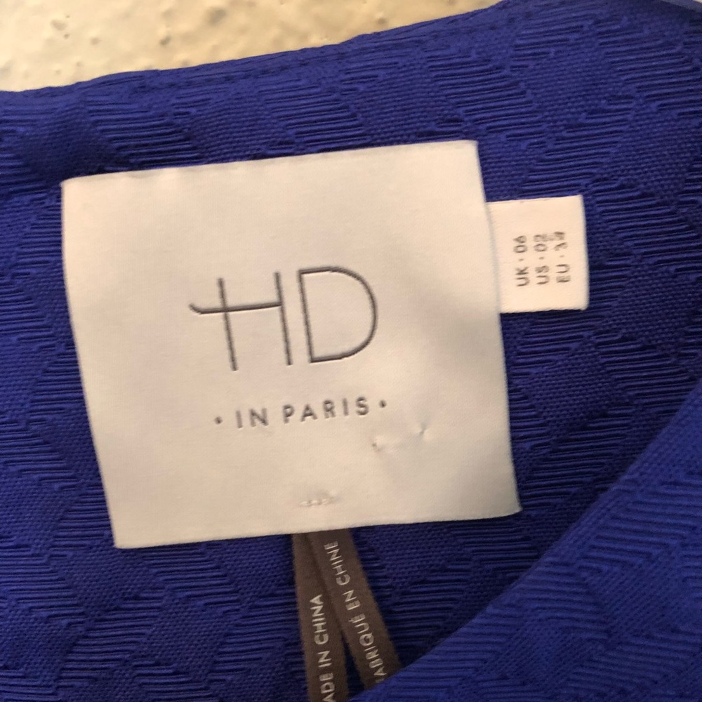 NWOT Anthropologie HD in Paris Blue Dress - Picture 4 of 8